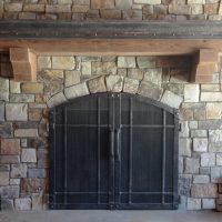 Fireplaces Custom Wrought Iron Fireplace Screens Montana