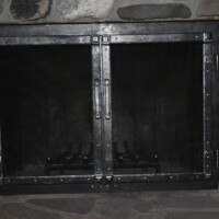 iron fireplace screen
