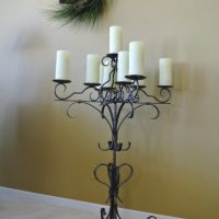 iron candle stand