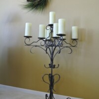 iron candle stand