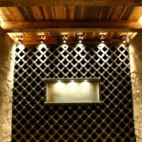 custom iron wine room rack