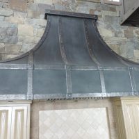 custom iron range hood
